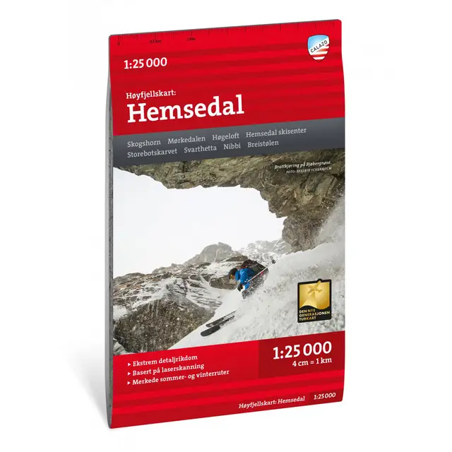 Hemsedal Calazo Høyfjellskart 1:25 000 