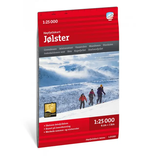 Jølster Calazo Høyfjellskart 1:25 000 