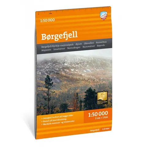 B&#248;rgefjell Calazo Turkart 1:50 000