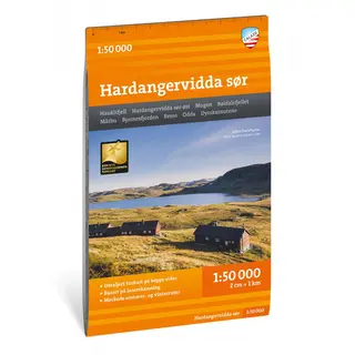 Hardangervidda s&#248;r Calazo Turkart 1:50 000