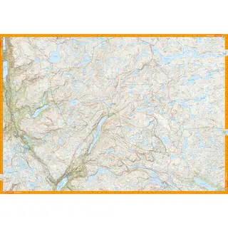 Hardangervidda s&#248;r Calazo Turkart 1:50 000