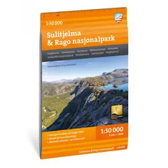 Sulitjelma Rago nasjonalpark Calazo Turkart 1:50 000