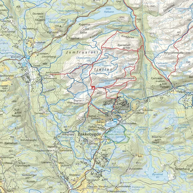 Langsua Nasjonalpark Spåtind Calazo Turkart 1:50 000 