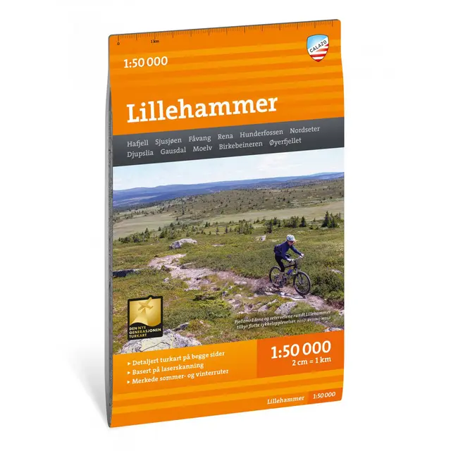 Lillehammer Calazo Turkart 1:50 000 