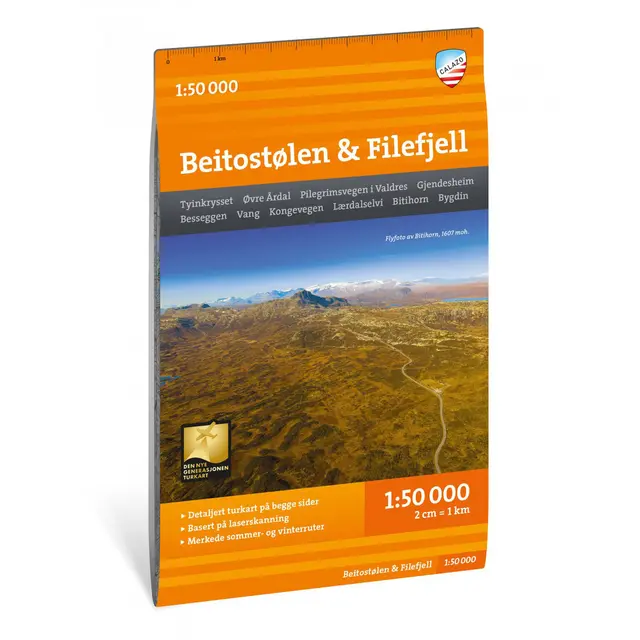 Beitostølen Filefjell Calazo Turkart 1:50 000 