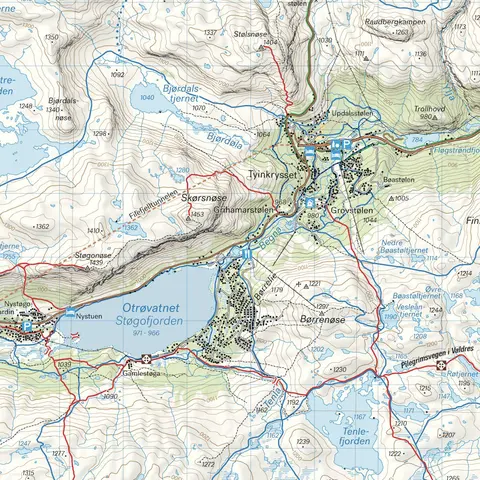 Beitost&#248;len Filefjell Calazo Turkart 1:50 000