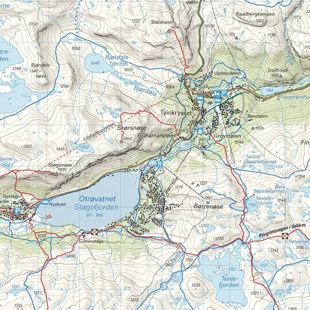 Beitostølen Filefjell Calazo Turkart 1:50 000 