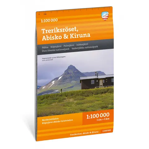 Sverige: Treriksr&#246;set Abisko Kiruna Calazo Turkart 1:100 000 Nordkalottleden