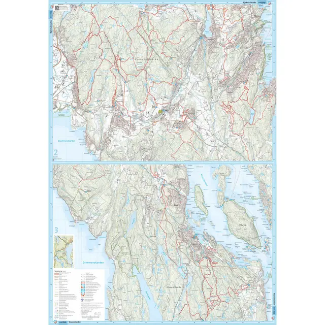 Oslo Vestmarka Calazo Løypekart 1:20 000 