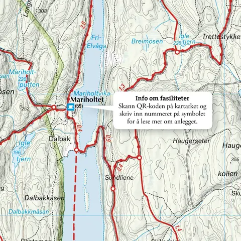 Oslo &#216;stmarka Calazo L&#248;ypekart 1:20 000