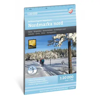 Oslo Nordmarka nord Calazo L&#248;ypekart 1:20 000