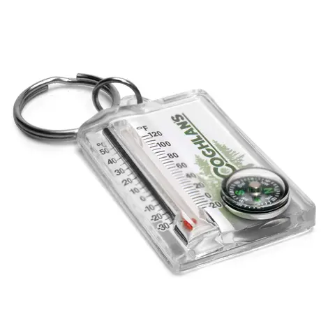 Termometer med kompass Coghlans Thermometer Compass Key Ring