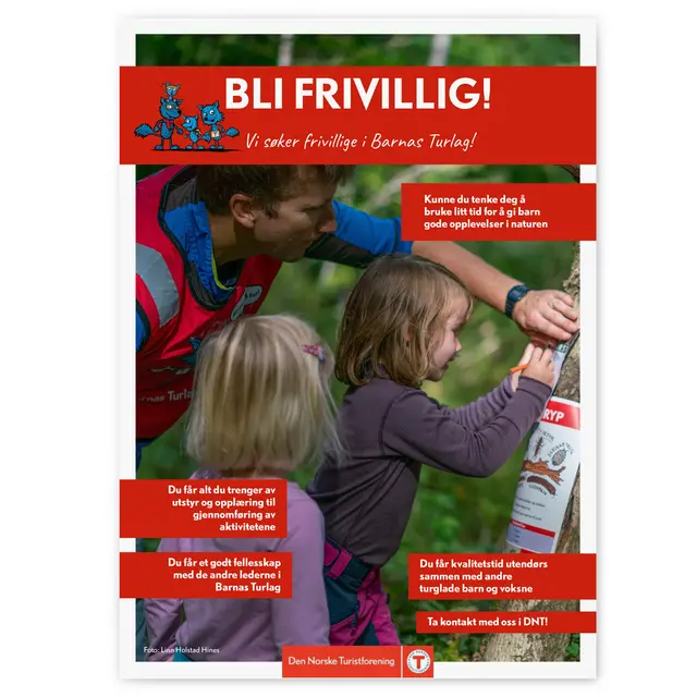 Bli frivillig DNT Bli frivillig i Barnas Turlag 