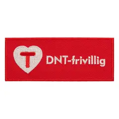 DNT-frivillig DNT-frivillig stoffmerke med lim