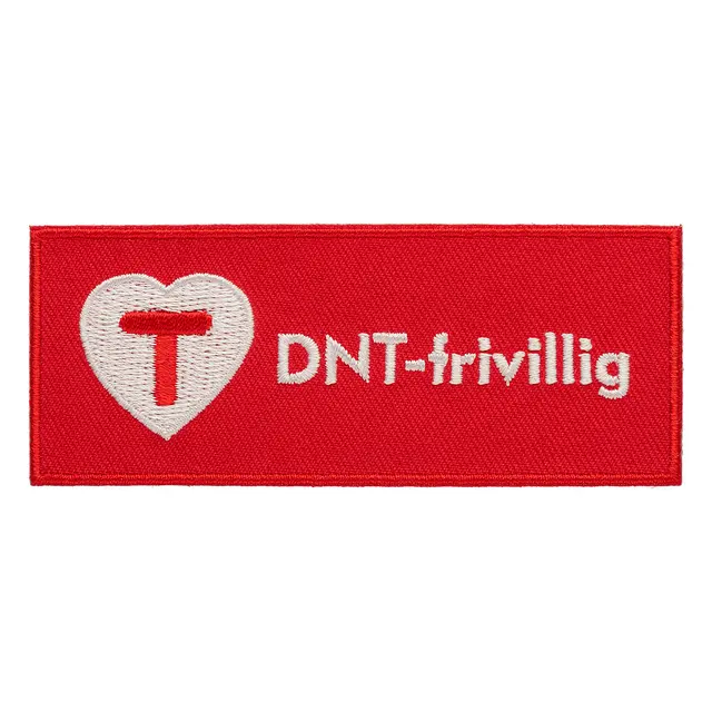 DNT-frivillig DNT-frivillig stoffmerke med lim 