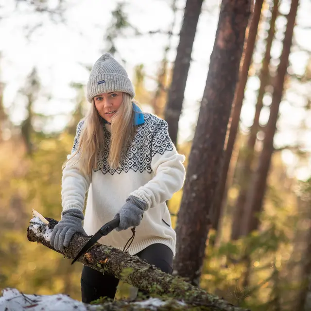 Genser S Devold Bjørnøya Wool Sweater U S 010 