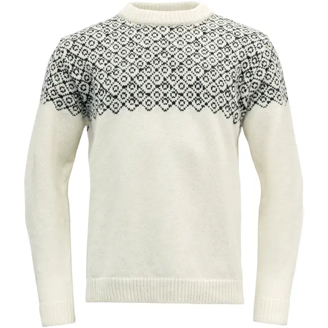 Genser S Devold Bjørnøya Wool Sweater U S 010 