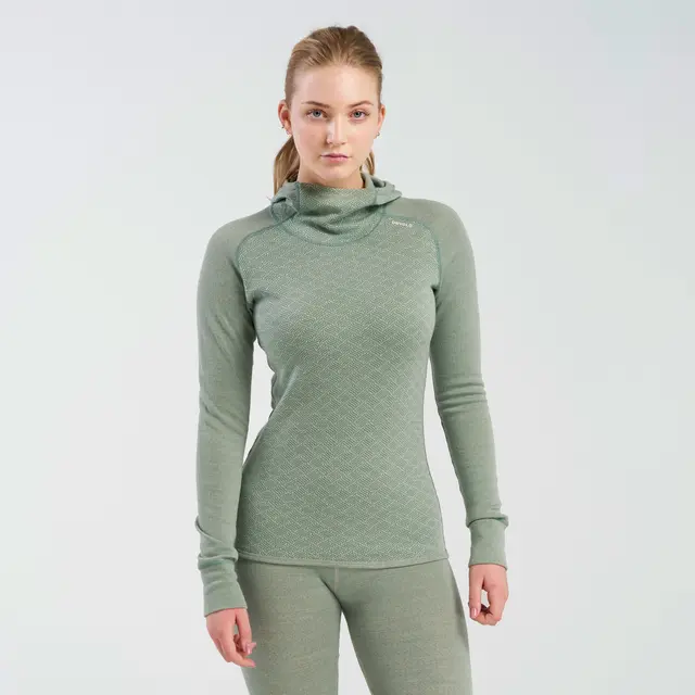 Hettegenser til dame S Devold Kvitegga Merino Hoodie W S 010 