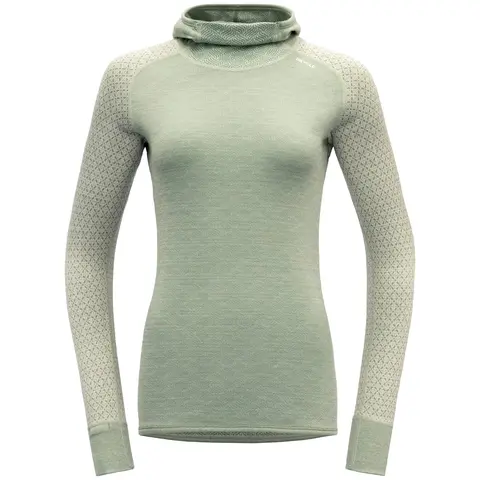 Hettegenser til dame Devold Kvitegga Merino Hoodie W 010