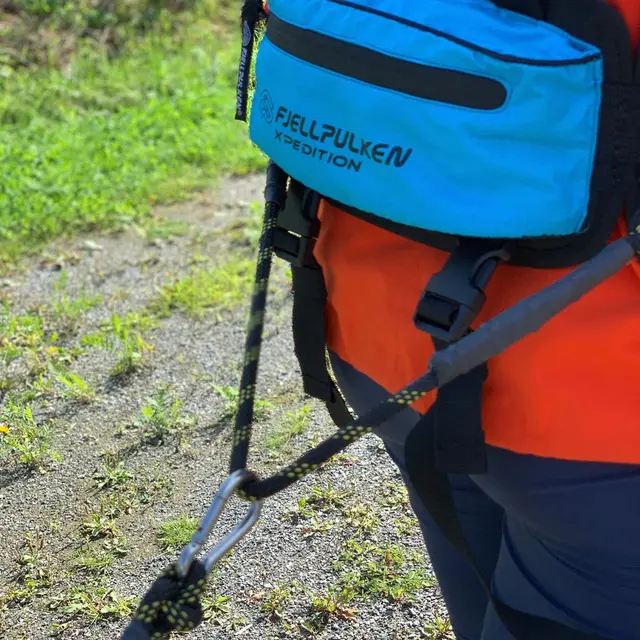 Dekktreningspakke med hoftesele Fjellpulken Hoftesekk med taudrag Red 