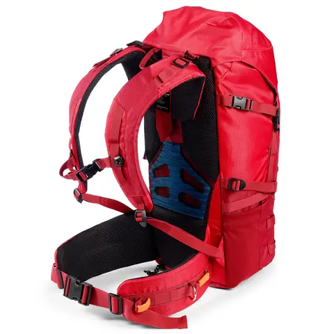 Tursekk med pulkfeste Fjellpulken Harness Pack 35 liter Red