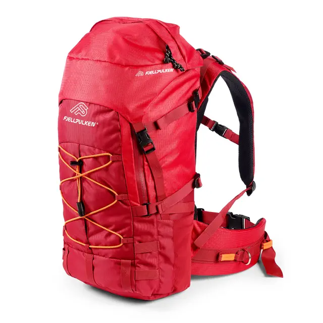 Tursekk med pulkfeste Fjellpulken Harness Pack 35 liter Red 