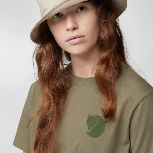 Skjorte til dame Fjällräven Fox Boxy Logo Tee W 674 