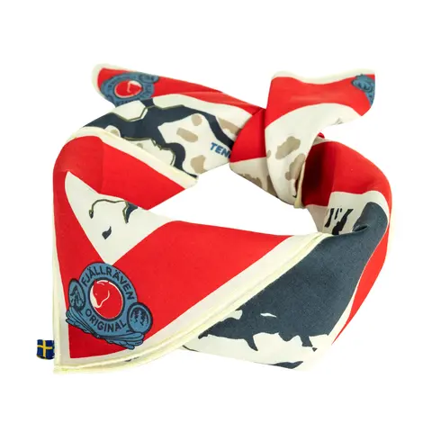 Skjerf Fj&#228;llr&#228;ven Swedish Classic Map Scarf 334