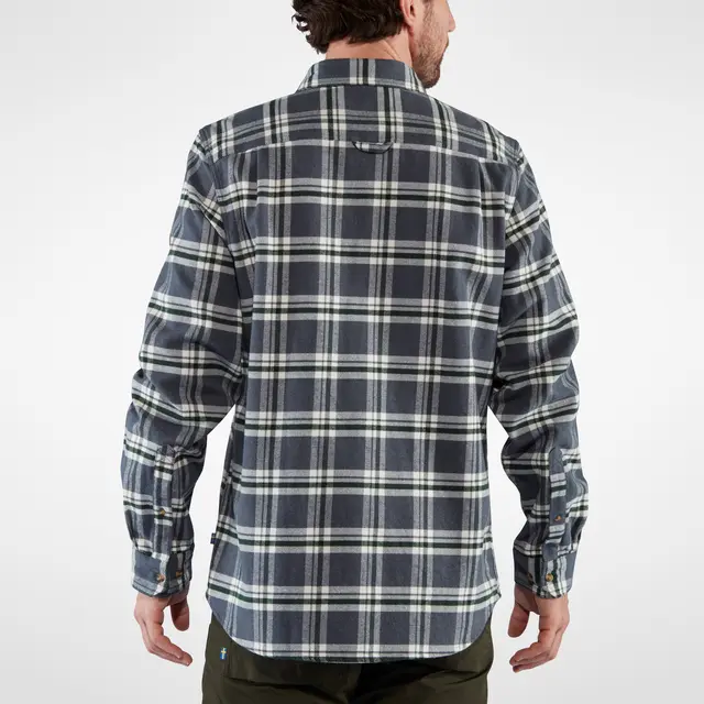 Skjorte til herre L Fjällräven Övik Heavy Flannel M L 555-23 