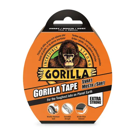 Tape Gorilla Tape Black 11 m