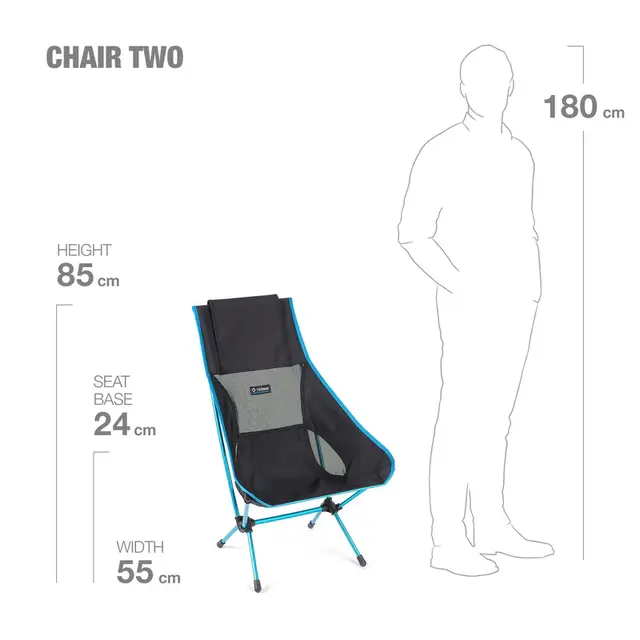 Stol Helinox Chair Two BlackBlue 