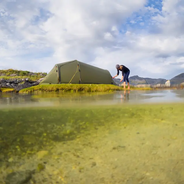 Tunnelltelt til 3 Helsport Lofoten Pro 3 Camp Green 