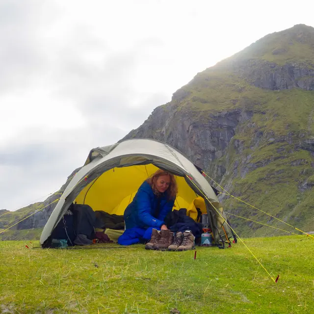 Tunnelltelt til 3 Helsport Lofoten Pro 3 Camp Green 