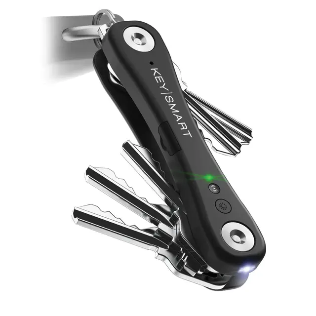 Nøkkelknippe med sporing KeySmart iPro Black 