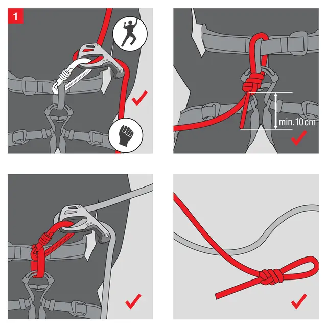 Halv-automatisk taubrems og karabiner Mammut Smart 2.0 Belay Package 0139 Grey 