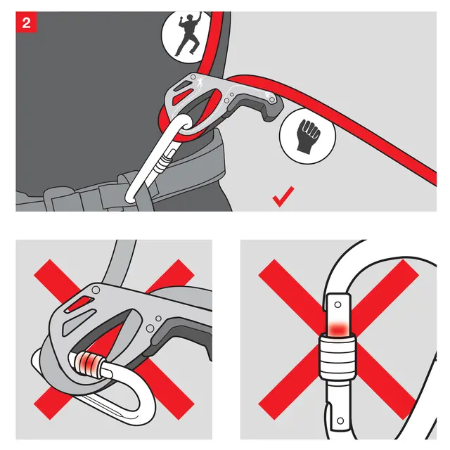 Halv-automatisk taubrems og karabiner Mammut Smart 2.0 Belay Package 0139 Grey 