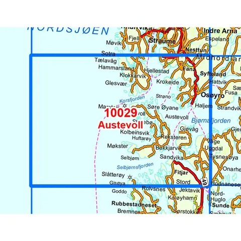 Austevoll Nordeca Norge 1:50 000 10029