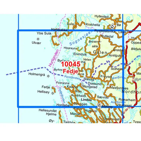 Fedje Nordeca Norge 1:50 000 10045