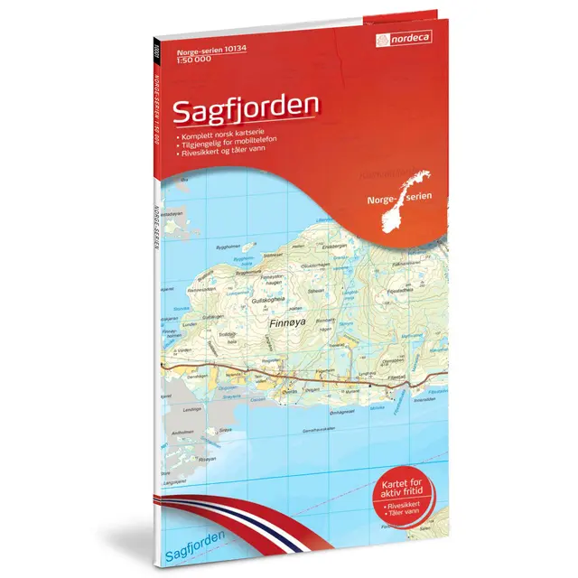 Sagfjorden Nordeca Norge 1:50 000 10134 