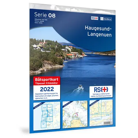 Haugesund-Langenuen Nordeca B&#229;tsport 1:50 000 14008