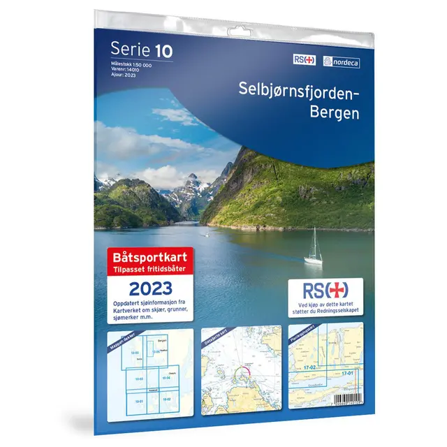 Selbjørnsfjorden-Bergen Nordeca Båtsport 1:50 000 14010 