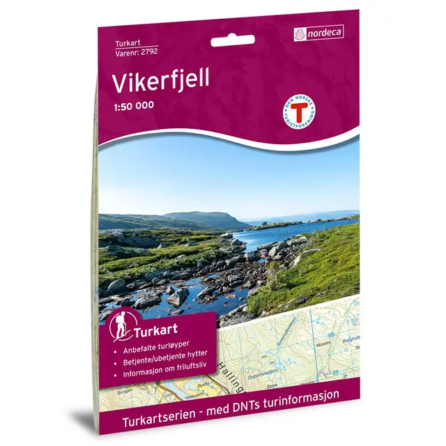 Vikerfjell Nordeca Turkart 1:50 000 2792 