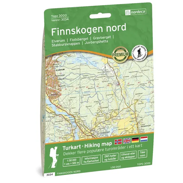 Finnskogen Nord Nordeca Topo 1:50 000 3034 