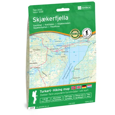 Skj&#230;kerfjella Nordeca Topo 1:50 000 3049