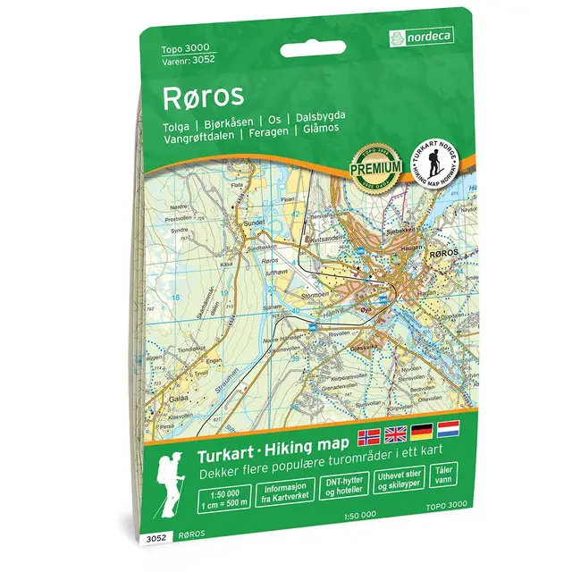 Røros Nordeca Topo 1:50 000 3052 