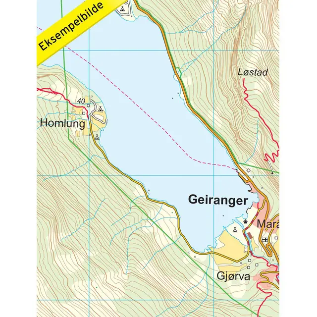 Geirangerfjorden Nordeca Topo 1:25 000 3753 