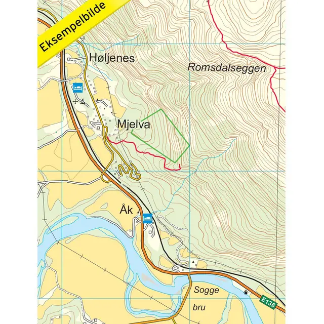 Romsdalseggen Nordeca Topo 1:25 000 3754 