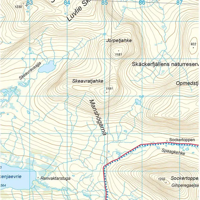 Sverige: Skäckerfjällen Nordeca Sverige 7011 Skäckerfjällen 