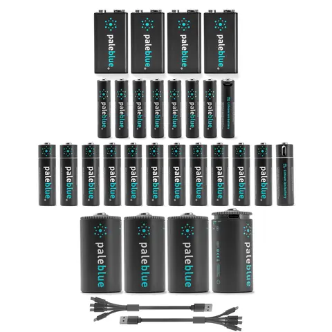 USB-batteripakke 28 pk. Pale Blue Home Conversion Kit MicroUSB