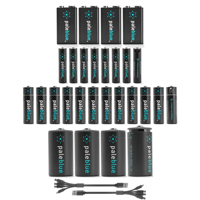 USB-batteripakke 28 pk. Pale Blue Home Conversion Kit MicroUSB 